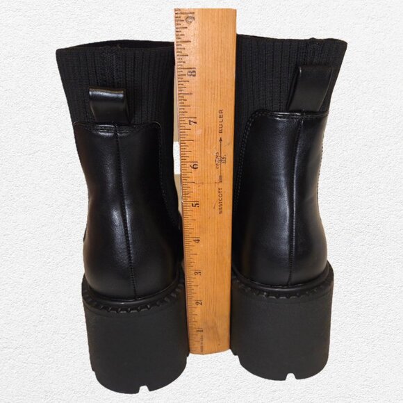 NWOT Madden Girl Women’s Black Thrash Pull On Chelsea Boots - 7.5 - Picture 10 of 12